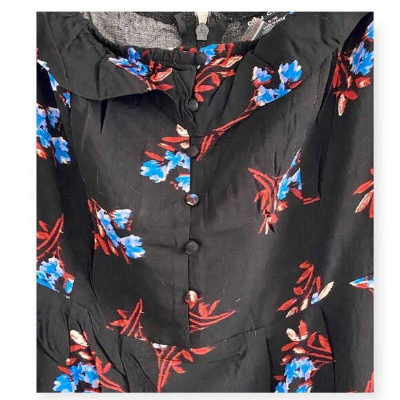 NWT City Chic Mini Dress, Blue Floral Off the Shoulder, Size 16 Plus size - Picture 10 of 12